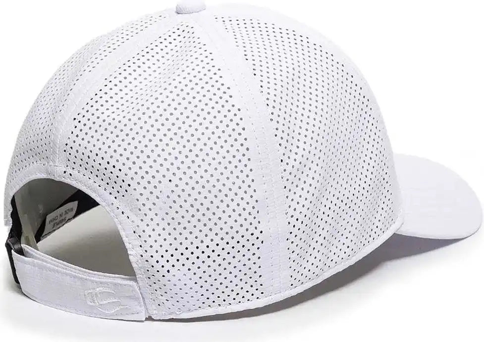 Oc Sports Oc803 Adjustable Mesh Back Solid Color Cap - White - 6 7/8’’ - 7 1/2’’