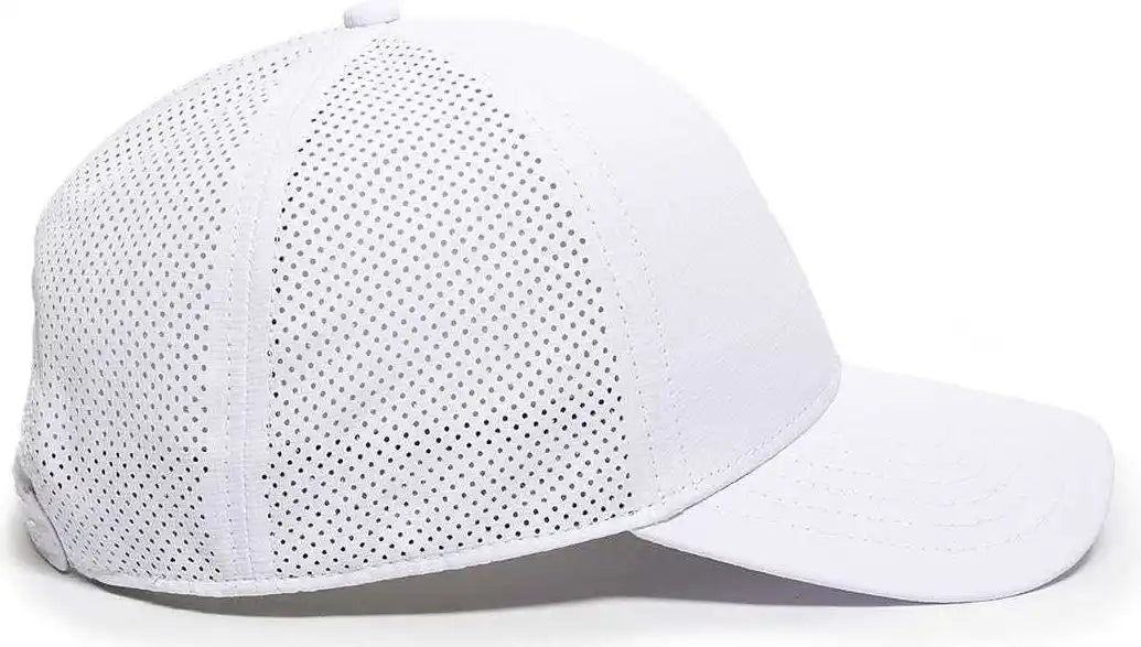 Oc Sports Oc803 Adjustable Mesh Back Solid Color Cap - White - 6 7/8’’ - 7 1/2’’