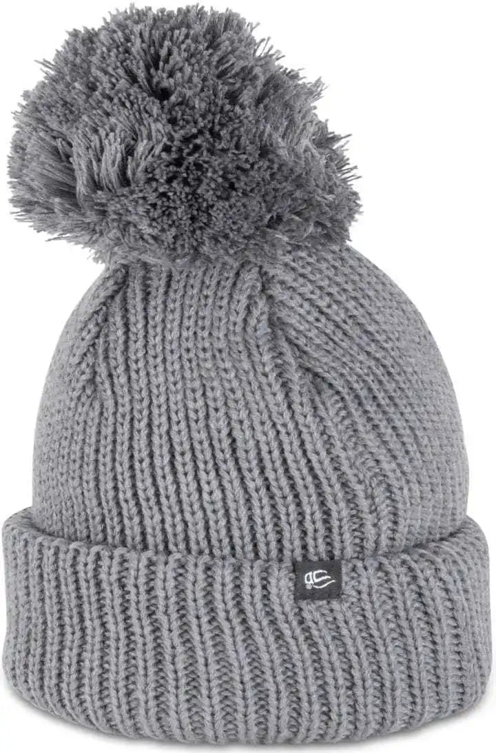 Oc Sports Oc806 Acrylic Knit 3’’ Cuff Beanie - Charcoal - Dark Gray / one Size Fits Most