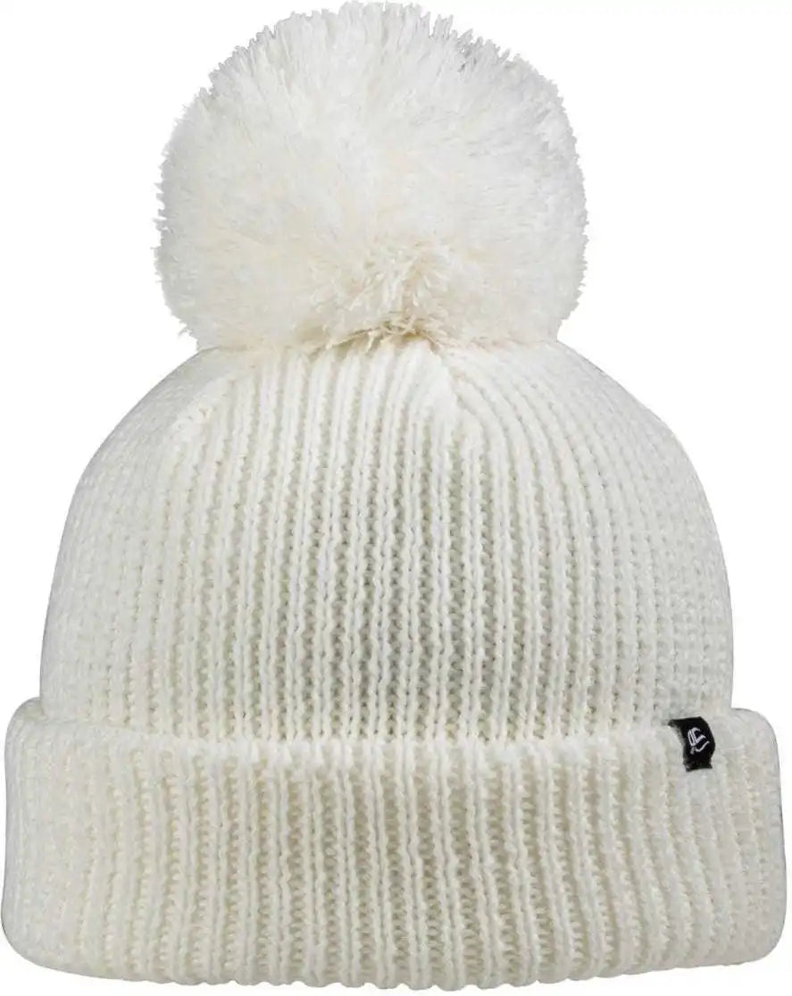 Oc Sports Oc806 Acrylic Knit 3’’ Cuff Beanie - Ivory - one Size Fits Most