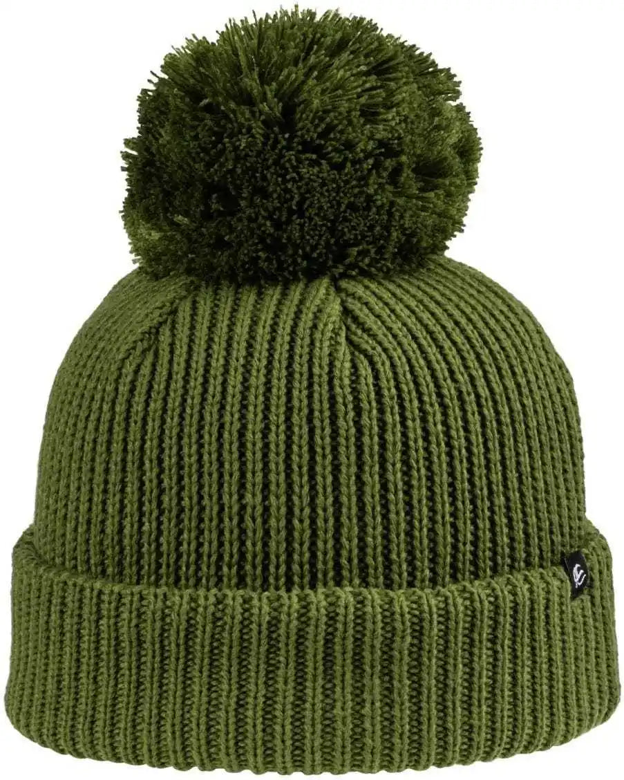Oc Sports Oc806 Acrylic Knit 3’’ Cuff Beanie - Olive - one Size Fits Most