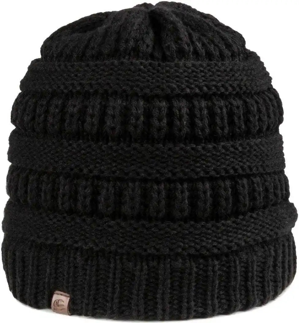 Oc Sports Oc807 Acrylic Knit Beanie - Black - one Size Fits Most