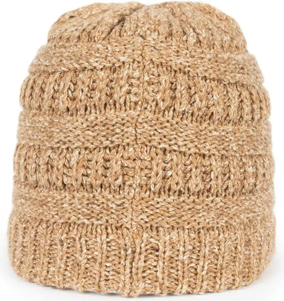Oc Sports Oc807 Acrylic Knit Beanie - Heathered Brown