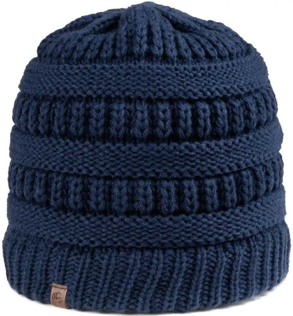 Oc Sports Oc807 Acrylic Knit Beanie - Navy - one Size Fits Most