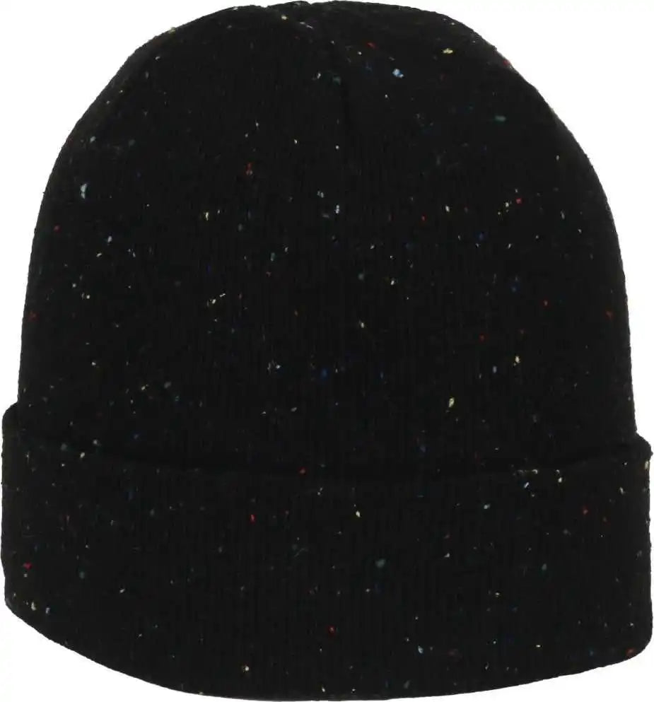 Oc Sports Oc809 Acrylic Watch Beanier with Cuff - Black Slub - Osfm