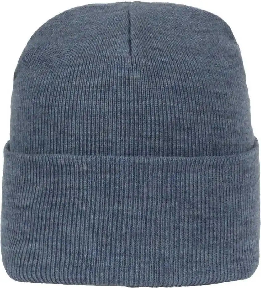 Oc Sports Oc870 Stretch Watch Beanie with Cuff - Heathered Blue - Osfm