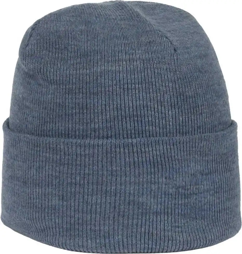 Oc Sports Oc870 Stretch Watch Beanie with Cuff - Heathered Blue - Osfm