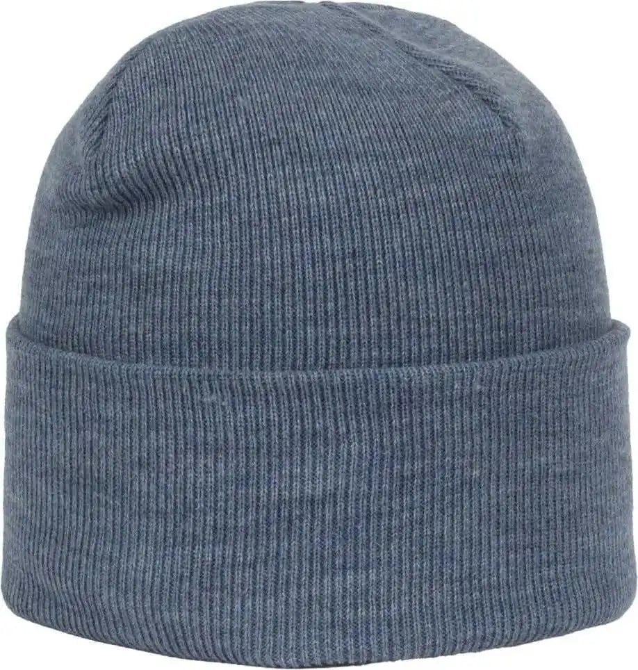 Oc Sports Oc870 Stretch Watch Beanie with Cuff - Heathered Blue - Osfm