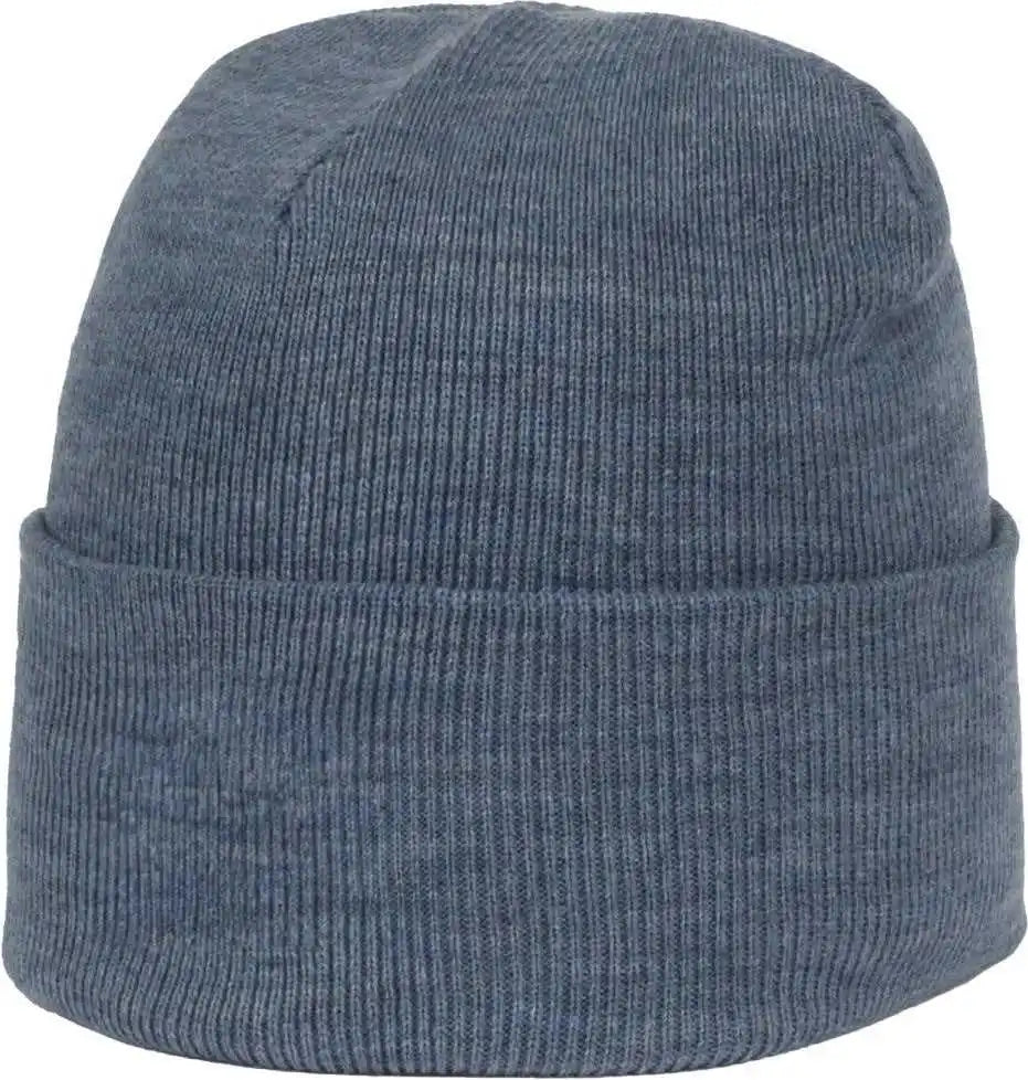 Oc Sports Oc870 Stretch Watch Beanie with Cuff - Heathered Blue - Osfm