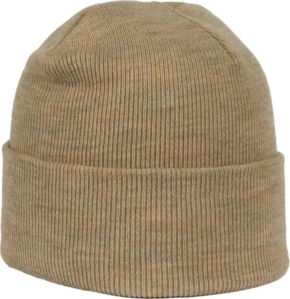 Oc Sports Oc870 Stretch Watch Beanie with Cuff - Heathered Oatmeal - Osfm