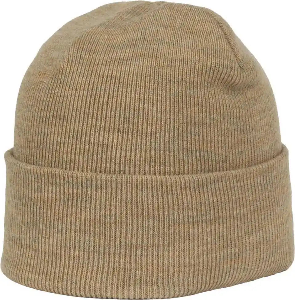 Oc Sports Oc870 Stretch Watch Beanie with Cuff - Heathered Oatmeal - Osfm
