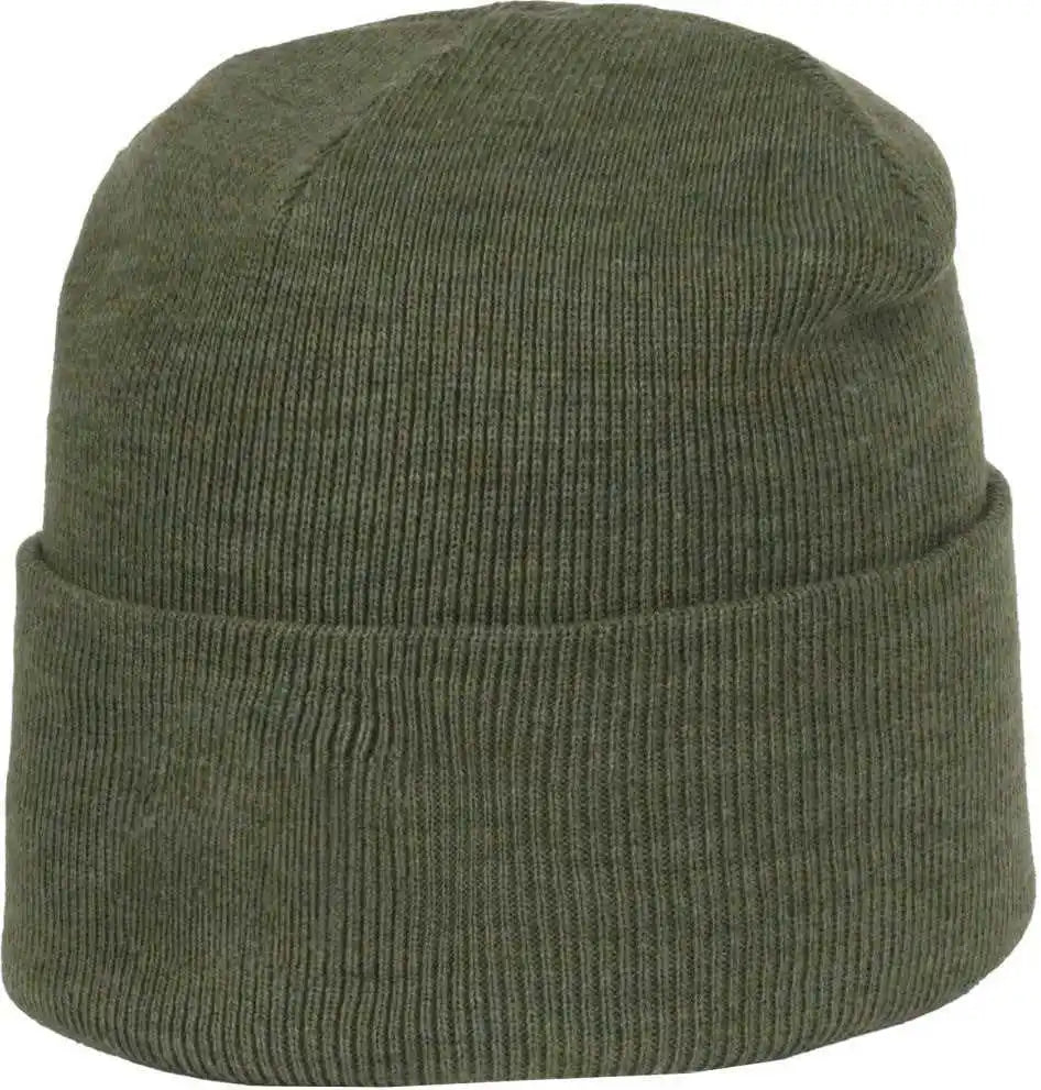 Oc Sports Oc870 Stretch Watch Beanie with Cuff - Heathered Olive - Osfm