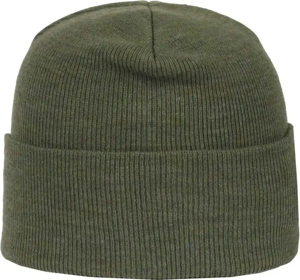 Oc Sports Oc870 Stretch Watch Beanie with Cuff - Heathered Olive - Osfm
