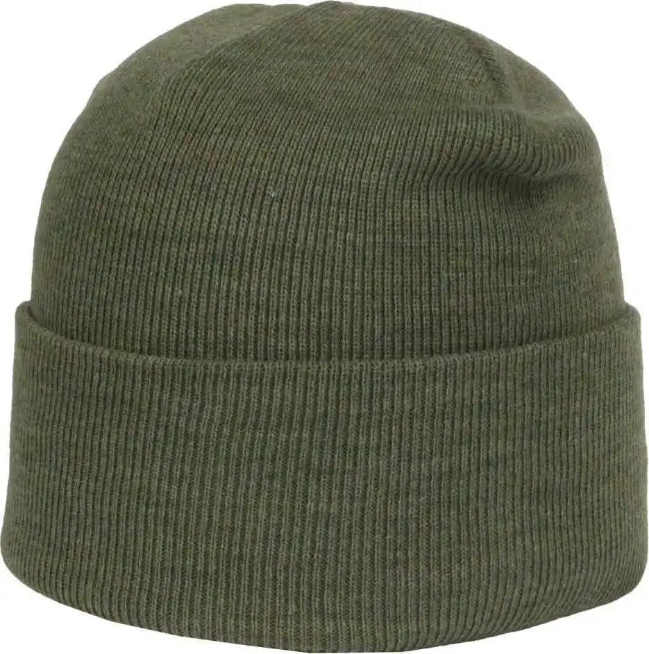 Oc Sports Oc870 Stretch Watch Beanie with Cuff - Heathered Olive - Osfm