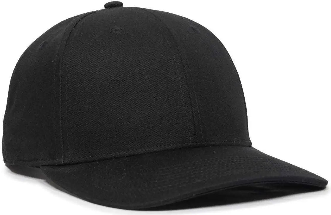 Oc Sports Oc871 Premium Modern Solid Back Cap - Black - 6 3/8’’ - 7’’
