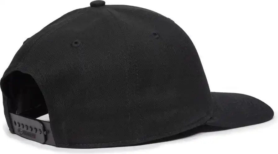 Oc Sports Oc871 Premium Modern Solid Back Cap - Black