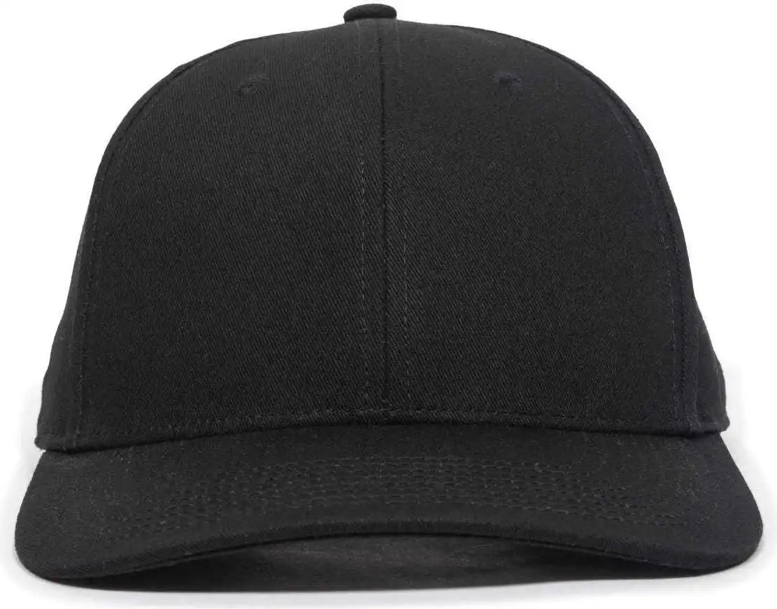 Oc Sports Oc871 Premium Modern Solid Back Cap - Black