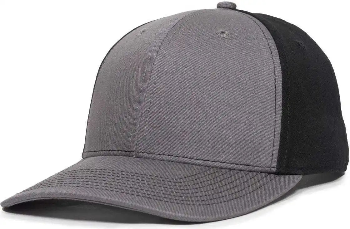 Oc Sports Oc871 Premium Modern Solid Back Cap - Charcoal Black - Dark Gray / 6 7/8’’ - 7 1/2’’