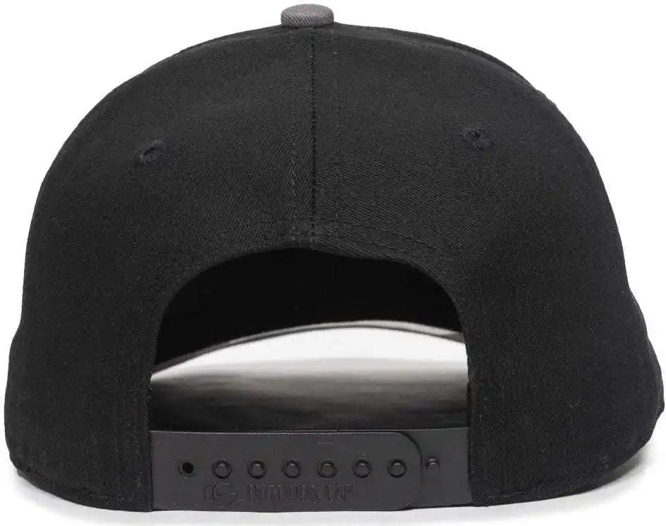 Oc Sports Oc871 Premium Modern Solid Back Cap - Charcoal Black - Dark Gray / 6 7/8’’ - 7 1/2’’