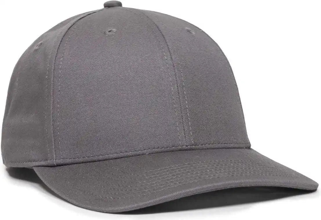 Oc Sports Oc871 Premium Modern Solid Back Cap - Charcoal - Dark Gray / 6 3/8’’ - 7’’