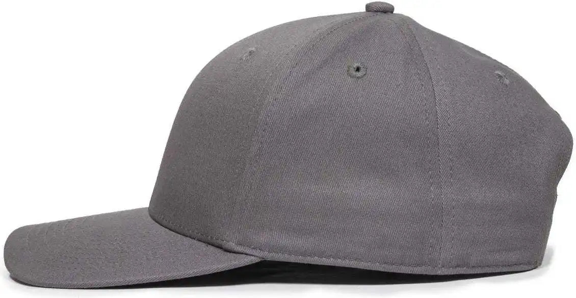 Oc Sports Oc871 Premium Modern Solid Back Cap - Charcoal