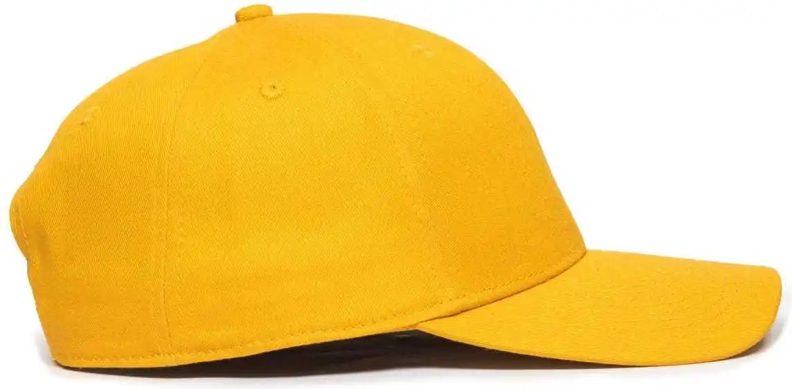 Oc Sports Oc871 Premium Modern Solid Back Cap - Gold