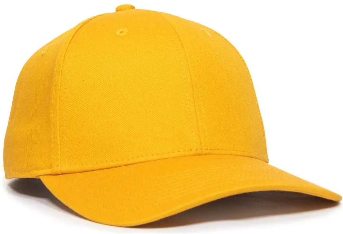 Oc Sports Oc871 Premium Modern Solid Back Cap - Gold