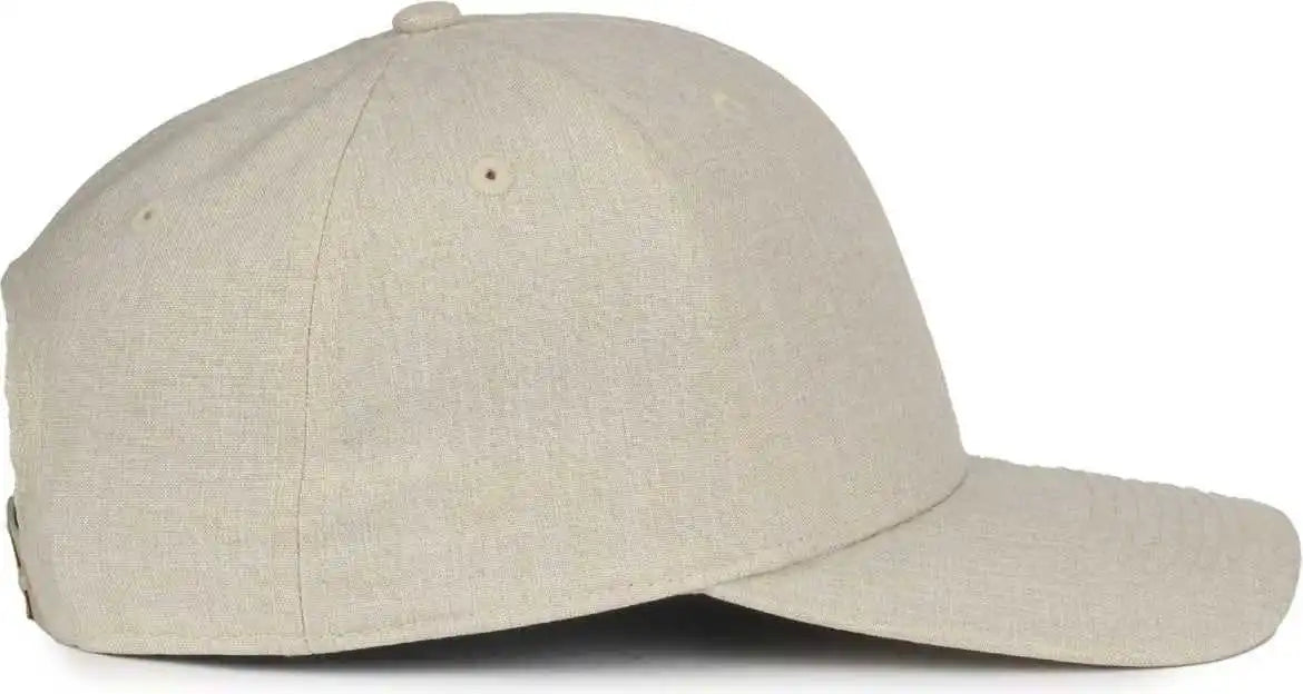 Oc Sports Oc871 Premium Modern Solid Back Cap Heathered Stone / Osfm