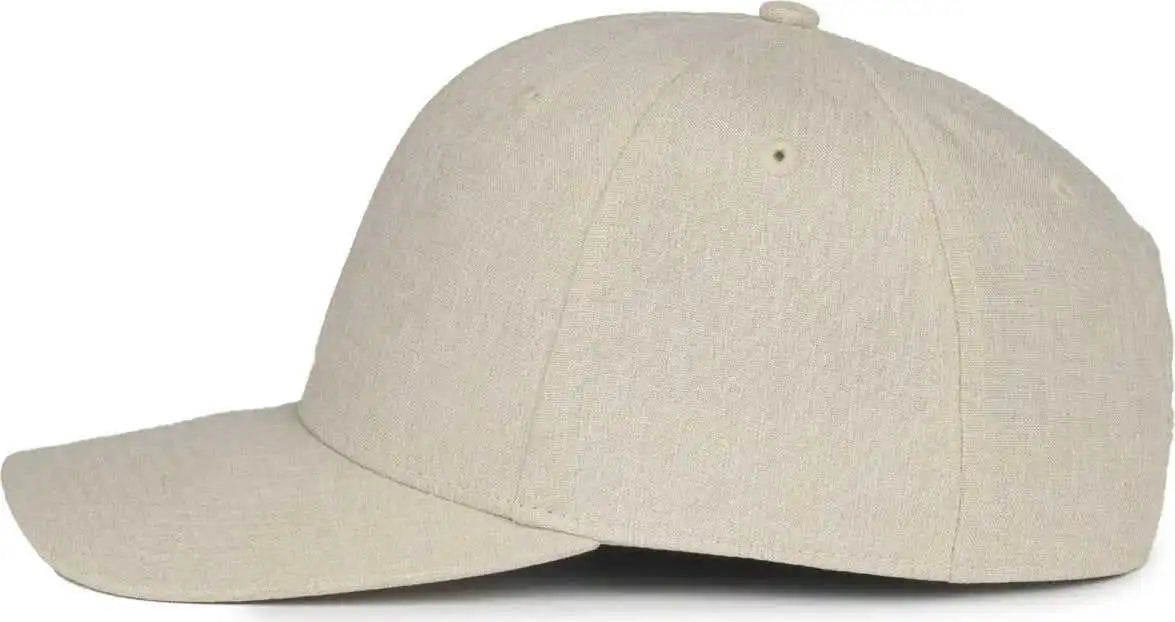 Oc Sports Oc871 Premium Modern Solid Back Cap Heathered Stone / Osfm