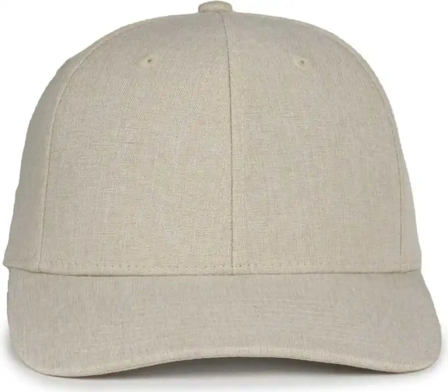 Oc Sports Oc871 Premium Modern Solid Back Cap - Heathered Stone - Osfm