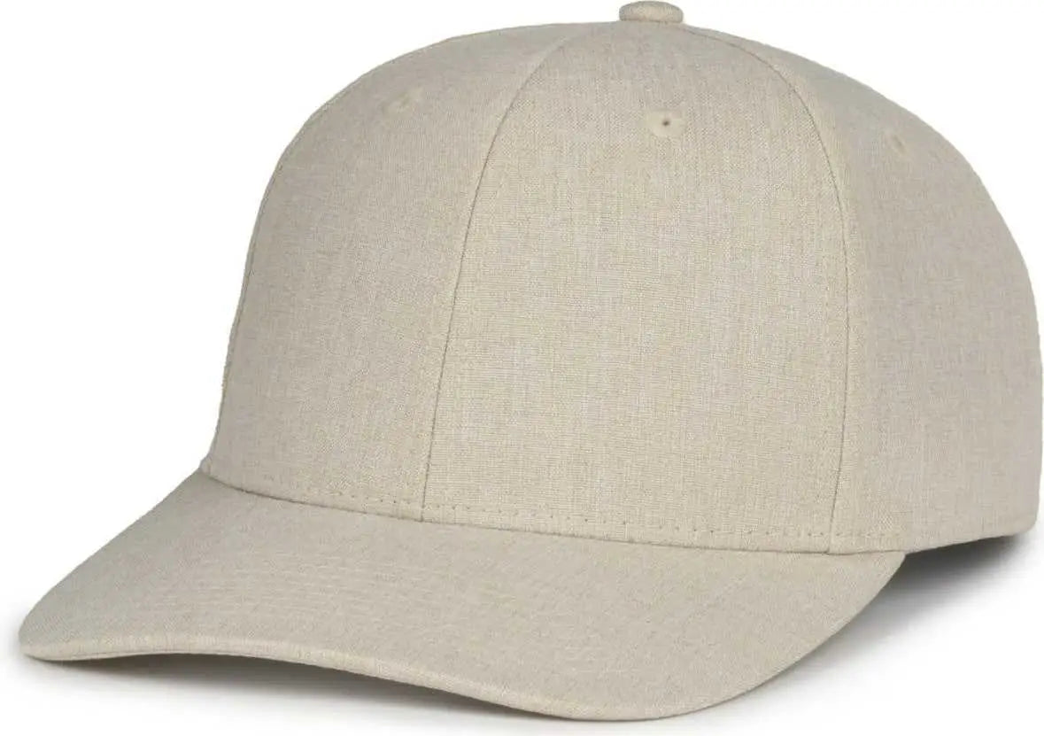 Oc Sports Oc871 Premium Modern Solid Back Cap - Heathered Stone - Osfm