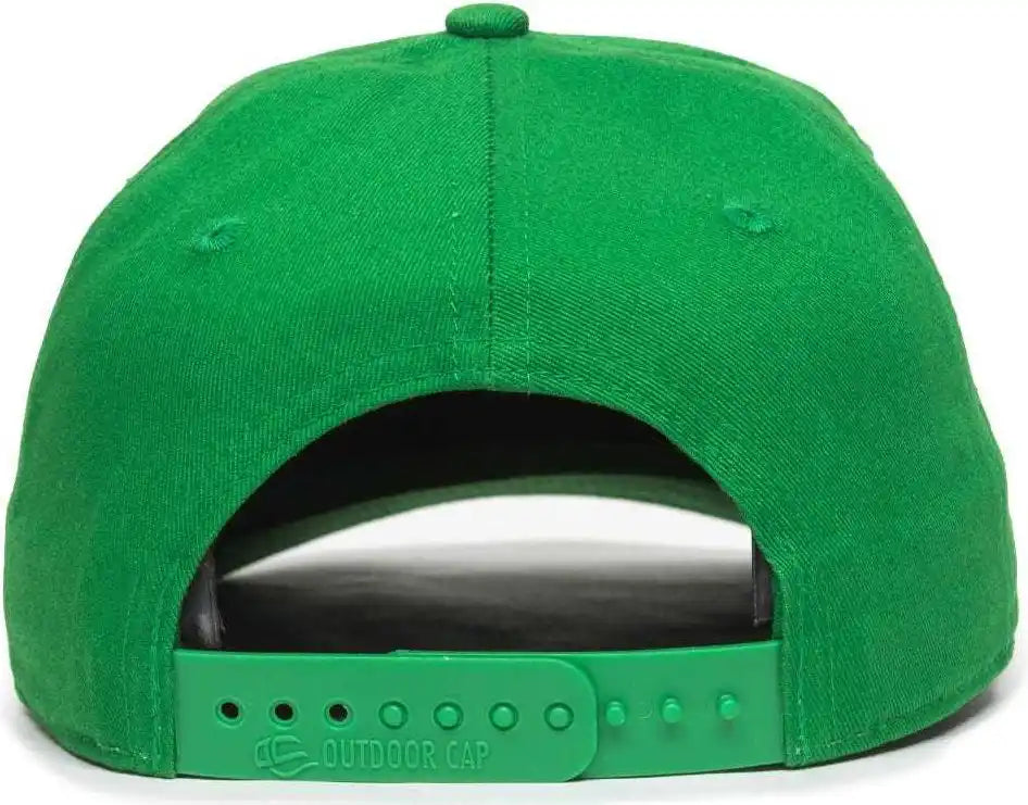 Oc Sports Oc871 Premium Modern Solid Back Cap - Kelly