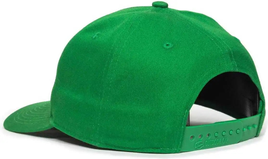 Oc Sports Oc871 Premium Modern Solid Back Cap - Kelly