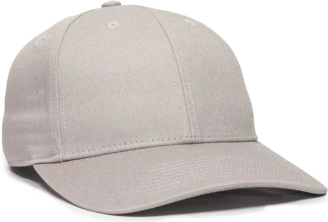 Oc Sports Oc871 Premium Modern Solid Back Cap - Light Gray - 6 3/8’’ - 7’’