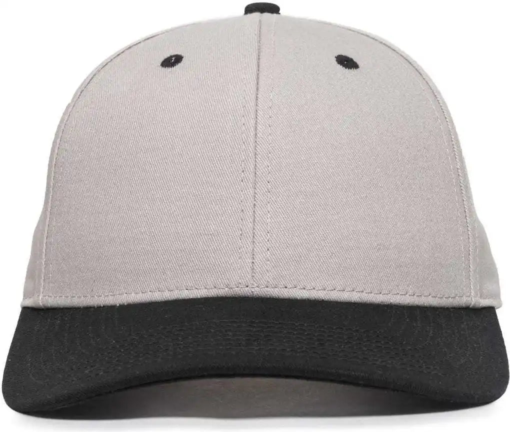 Oc Sports Oc871 Premium Modern Solid Back Cap - Light Gray Black - 6 7/8’’ - 7 1/2’’