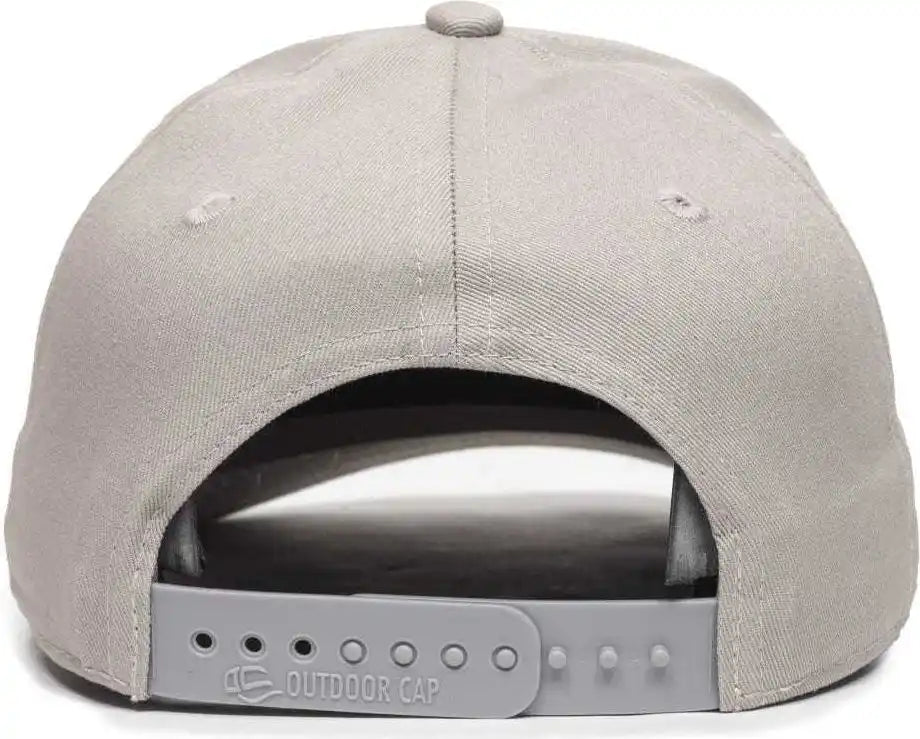 Oc Sports Oc871 Premium Modern Solid Back Cap - Light Gray - 6 3/8’’ - 7’’