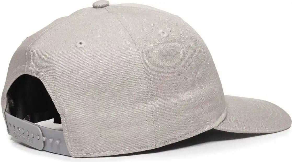 Oc Sports Oc871 Premium Modern Solid Back Cap - Light Gray