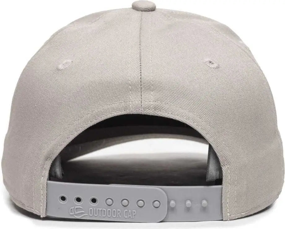 Oc Sports Oc871 Premium Modern Solid Back Cap - Light Gray - 6 3/8’’ - 7’’