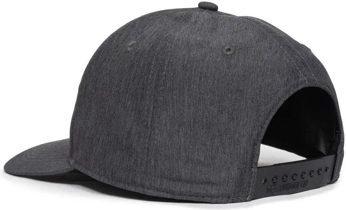 Oc Sports Oc871 Premium Modern Solid Back Cap - Ln Heathered Charcoal - Dark Gray / 6 7/8’’ - 7 1/2’’