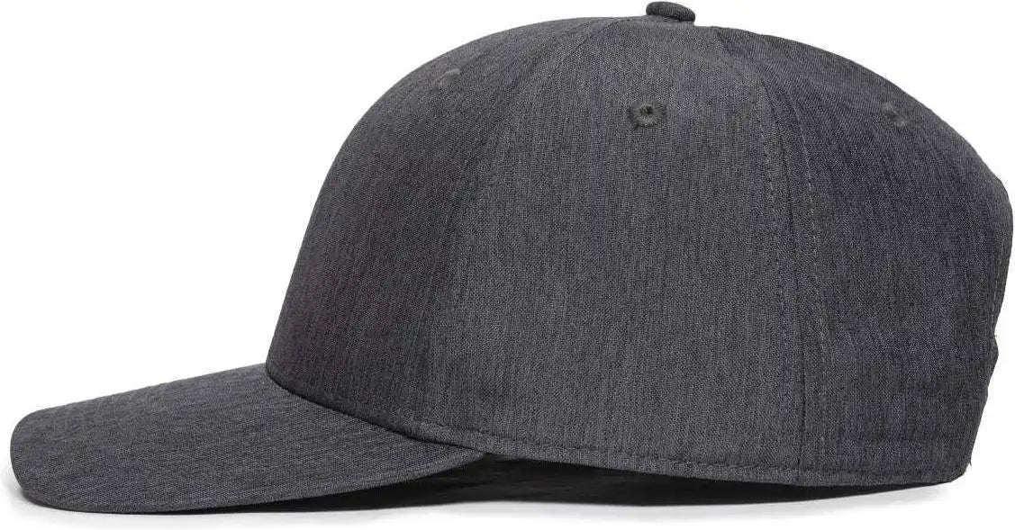 Oc Sports Oc871 Premium Modern Solid Back Cap - Ln Heathered Charcoal - Dark Gray / 6 7/8’’ - 7 1/2’’
