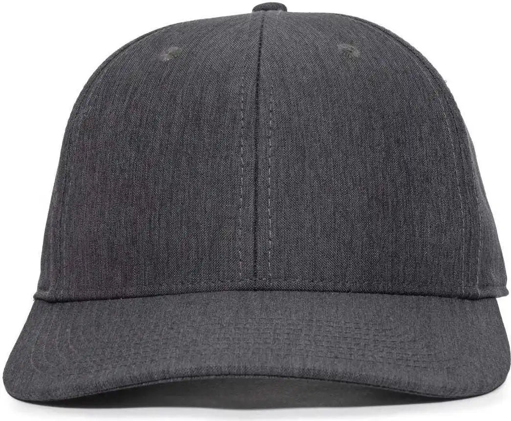 Oc Sports Oc871 Premium Modern Solid Back Cap - Ln Heathered Charcoal - Dark Gray / 6 7/8’’ - 7 1/2’’