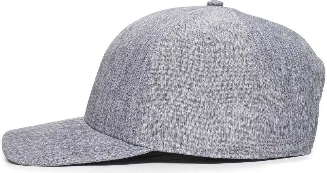 Oc Sports Oc871 Premium Modern Solid Back Cap - Ln Heathered Gray
