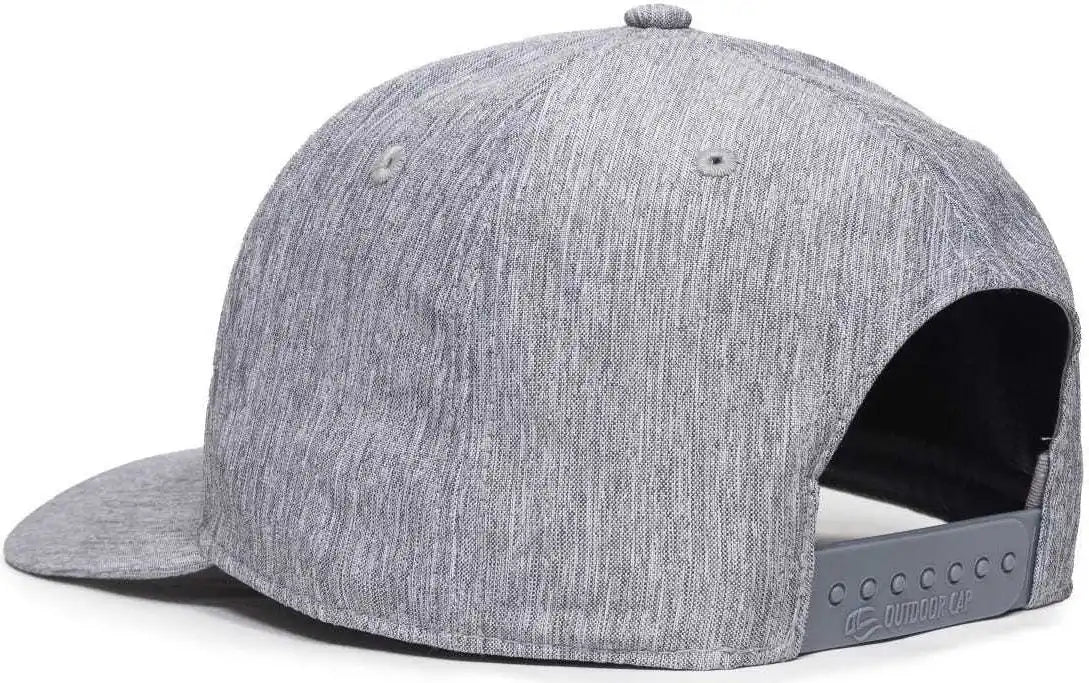 Oc Sports Oc871 Premium Modern Solid Back Cap - Ln Heathered Gray