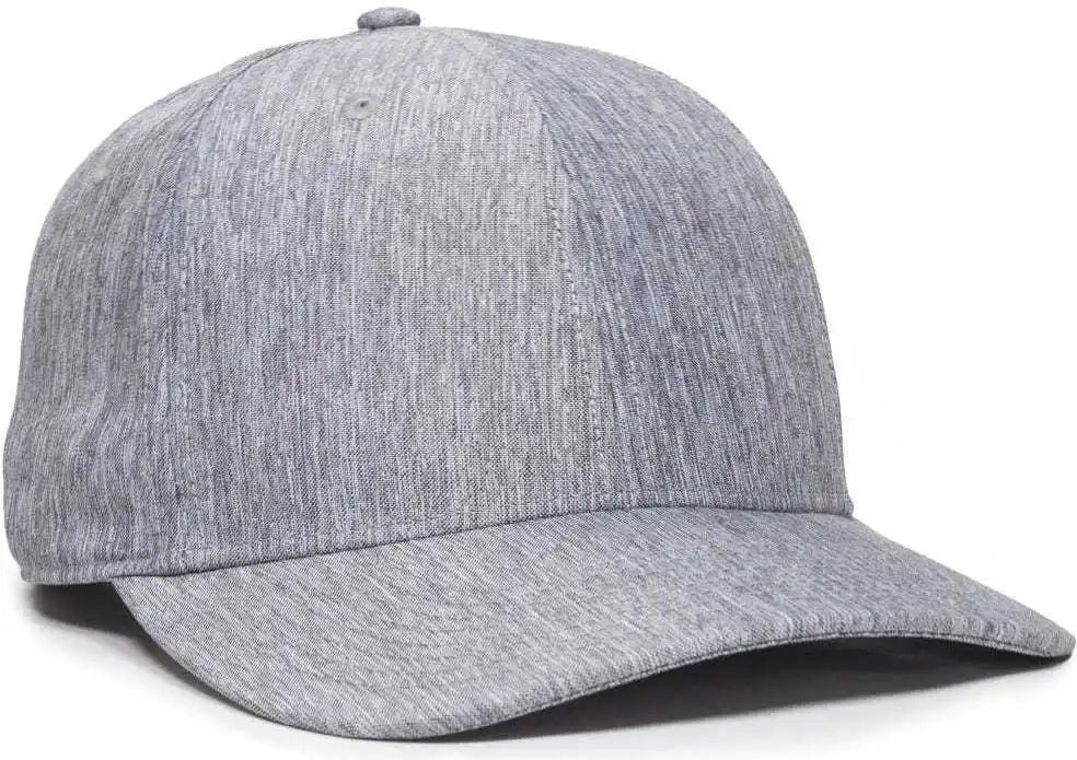 Oc Sports Oc871 Premium Modern Solid Back Cap - Ln Heathered Gray