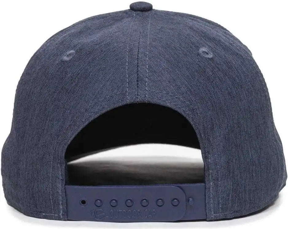 Oc Sports Oc871 Premium Modern Solid Back Cap - Ln Heathered Navy