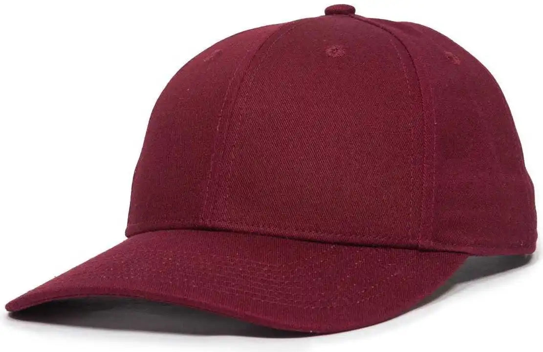 Oc Sports Oc871 Premium Modern Solid Back Cap - Maroon