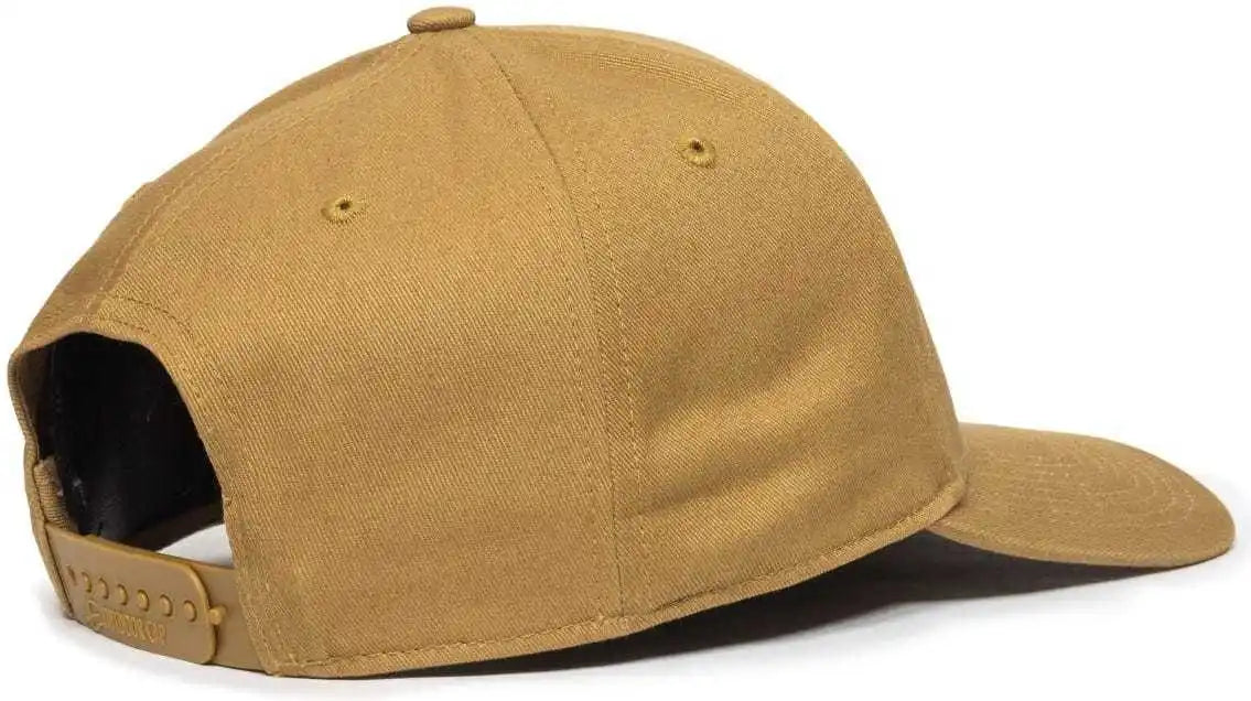 Oc Sports Oc871 Premium Modern Solid Back Cap - Old Gold - 6 7/8’’ - 7 1/2’’