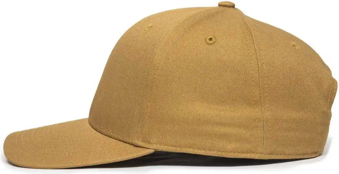 Oc Sports Oc871 Premium Modern Solid Back Cap - Old Gold - 6 7/8’’ - 7 1/2’’