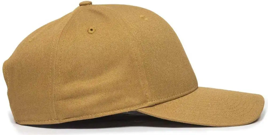 Oc Sports Oc871 Premium Modern Solid Back Cap - Old Gold - 6 7/8’’ - 7 1/2’’