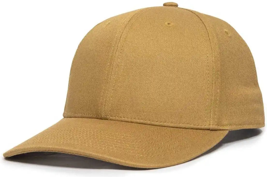 Oc Sports Oc871 Premium Modern Solid Back Cap - Old Gold - 6 7/8’’ - 7 1/2’’